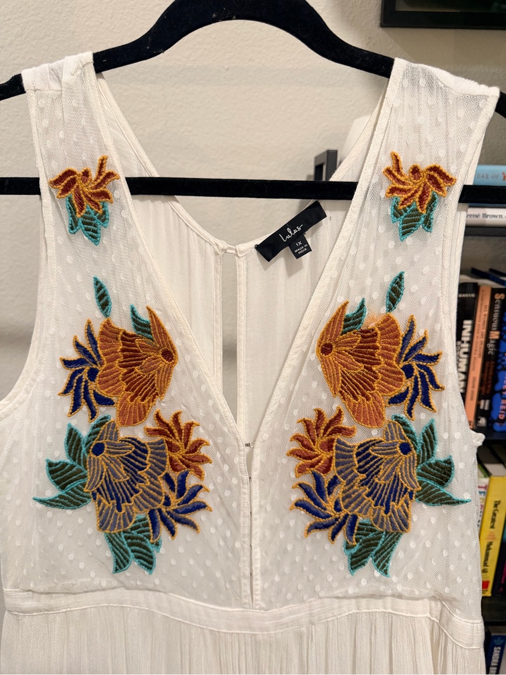 Lulus White Embroidered Maxi Dress - Size 1X - Picture 7 of 16
